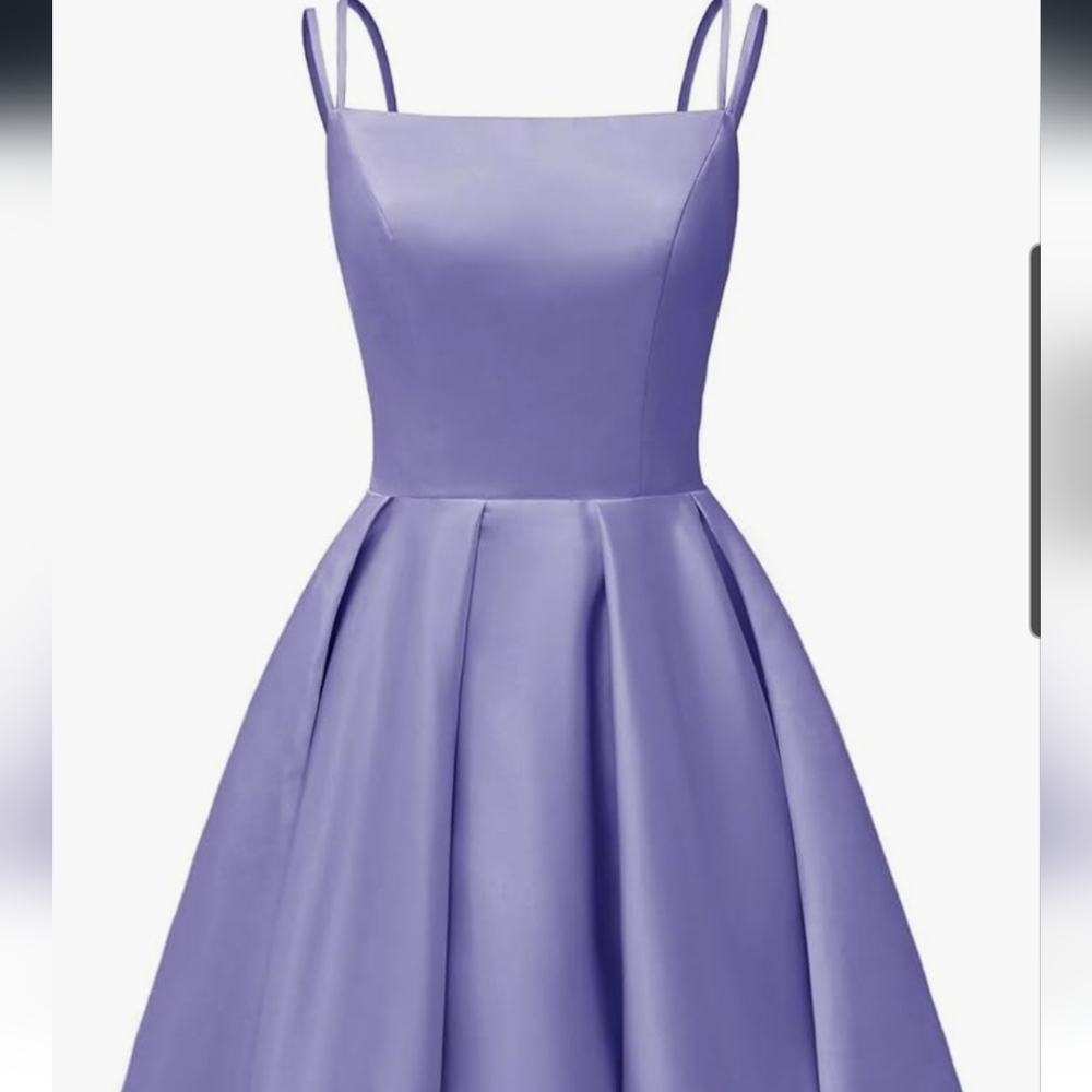 Elegant Purple Sleeveless Dress
